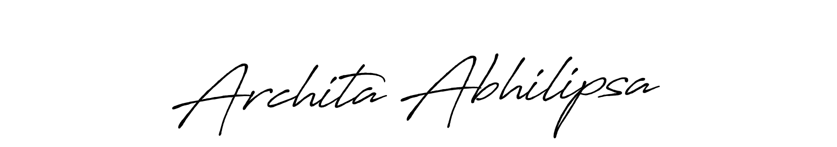 Design your own signature with our free online signature maker. With this signature software, you can create a handwritten (Antro_Vectra_Bolder) signature for name Archita Abhilipsa. Archita Abhilipsa signature style 7 images and pictures png