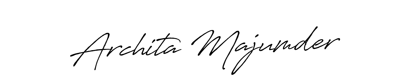The best way (Antro_Vectra_Bolder) to make a short signature is to pick only two or three words in your name. The name Archita Majumder include a total of six letters. For converting this name. Archita Majumder signature style 7 images and pictures png
