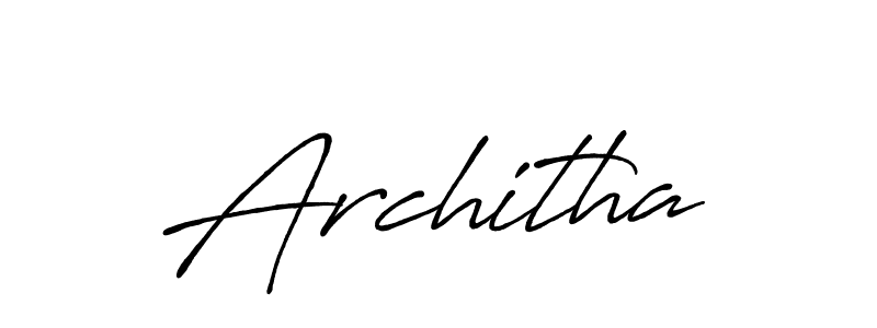 Create a beautiful signature design for name Architha. With this signature (Antro_Vectra_Bolder) fonts, you can make a handwritten signature for free. Architha signature style 7 images and pictures png