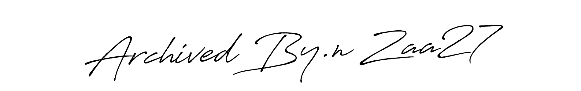 Once you've used our free online signature maker to create your best signature Antro_Vectra_Bolder style, it's time to enjoy all of the benefits that Archived By.n Zaa27 name signing documents. Archived By.n Zaa27 signature style 7 images and pictures png