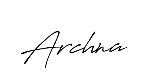 Make a beautiful signature design for name Archna. With this signature (Antro_Vectra_Bolder) style, you can create a handwritten signature for free. Archna signature style 7 images and pictures png