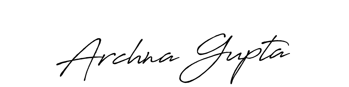 Use a signature maker to create a handwritten signature online. With this signature software, you can design (Antro_Vectra_Bolder) your own signature for name Archna Gupta. Archna Gupta signature style 7 images and pictures png