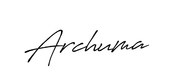 Once you've used our free online signature maker to create your best signature Antro_Vectra_Bolder style, it's time to enjoy all of the benefits that Archuma name signing documents. Archuma signature style 7 images and pictures png