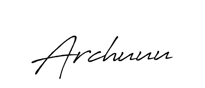 You should practise on your own different ways (Antro_Vectra_Bolder) to write your name (Archuuu) in signature. don't let someone else do it for you. Archuuu signature style 7 images and pictures png
