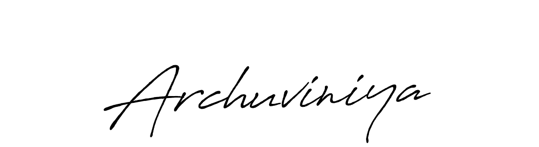 Once you've used our free online signature maker to create your best signature Antro_Vectra_Bolder style, it's time to enjoy all of the benefits that Archuviniya name signing documents. Archuviniya signature style 7 images and pictures png