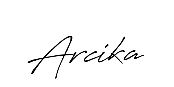 Also we have Arcika name is the best signature style. Create professional handwritten signature collection using Antro_Vectra_Bolder autograph style. Arcika signature style 7 images and pictures png