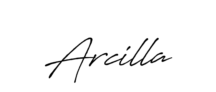 Create a beautiful signature design for name Arcilla. With this signature (Antro_Vectra_Bolder) fonts, you can make a handwritten signature for free. Arcilla signature style 7 images and pictures png