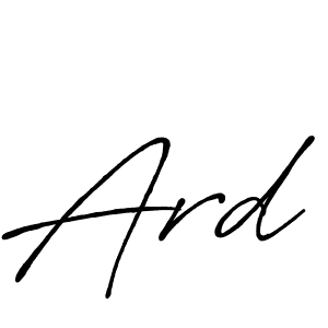 Make a beautiful signature design for name Ard. With this signature (Antro_Vectra_Bolder) style, you can create a handwritten signature for free. Ard signature style 7 images and pictures png