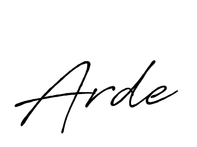 Also we have Arde name is the best signature style. Create professional handwritten signature collection using Antro_Vectra_Bolder autograph style. Arde signature style 7 images and pictures png