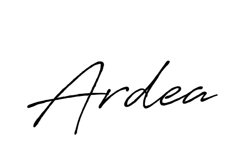 How to make Ardea name signature. Use Antro_Vectra_Bolder style for creating short signs online. This is the latest handwritten sign. Ardea signature style 7 images and pictures png