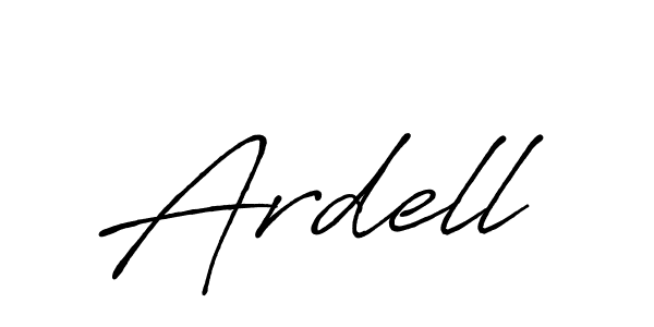 Create a beautiful signature design for name Ardell. With this signature (Antro_Vectra_Bolder) fonts, you can make a handwritten signature for free. Ardell signature style 7 images and pictures png