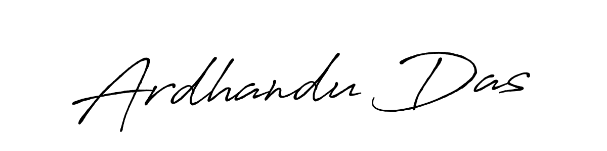 Use a signature maker to create a handwritten signature online. With this signature software, you can design (Antro_Vectra_Bolder) your own signature for name Ardhandu Das. Ardhandu Das signature style 7 images and pictures png