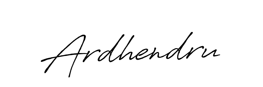How to make Ardhendru name signature. Use Antro_Vectra_Bolder style for creating short signs online. This is the latest handwritten sign. Ardhendru signature style 7 images and pictures png