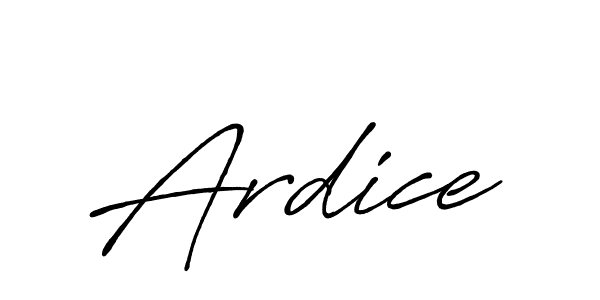 How to make Ardice signature? Antro_Vectra_Bolder is a professional autograph style. Create handwritten signature for Ardice name. Ardice signature style 7 images and pictures png