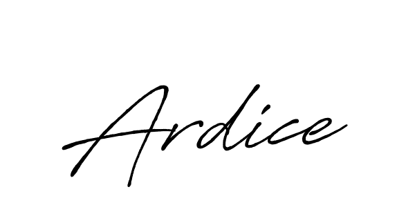 Also we have Ardice name is the best signature style. Create professional handwritten signature collection using Antro_Vectra_Bolder autograph style. Ardice signature style 7 images and pictures png