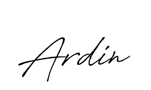 Use a signature maker to create a handwritten signature online. With this signature software, you can design (Antro_Vectra_Bolder) your own signature for name Ardin. Ardin signature style 7 images and pictures png