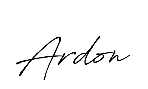 How to make Ardon signature? Antro_Vectra_Bolder is a professional autograph style. Create handwritten signature for Ardon name. Ardon signature style 7 images and pictures png