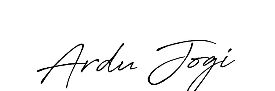 Once you've used our free online signature maker to create your best signature Antro_Vectra_Bolder style, it's time to enjoy all of the benefits that Ardu Jogi name signing documents. Ardu Jogi signature style 7 images and pictures png