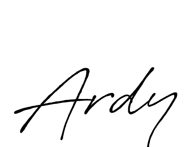 The best way (Antro_Vectra_Bolder) to make a short signature is to pick only two or three words in your name. The name Ardy include a total of six letters. For converting this name. Ardy signature style 7 images and pictures png