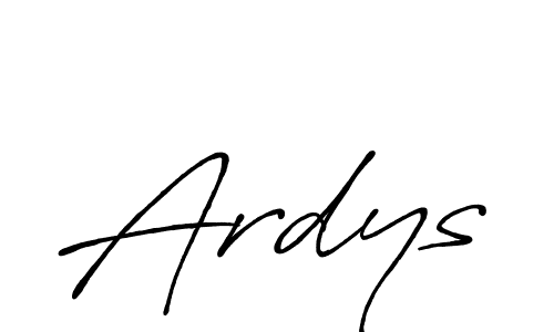 It looks lik you need a new signature style for name Ardys. Design unique handwritten (Antro_Vectra_Bolder) signature with our free signature maker in just a few clicks. Ardys signature style 7 images and pictures png
