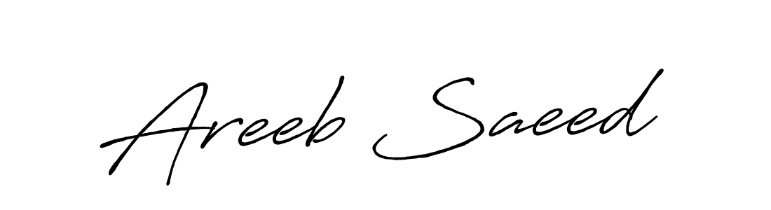 if you are searching for the best signature style for your name Areeb Saeed. so please give up your signature search. here we have designed multiple signature styles  using Antro_Vectra_Bolder. Areeb Saeed signature style 7 images and pictures png