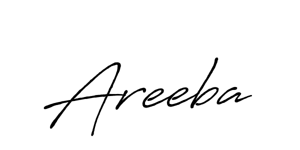 Create a beautiful signature design for name Areeba. With this signature (Antro_Vectra_Bolder) fonts, you can make a handwritten signature for free. Areeba signature style 7 images and pictures png