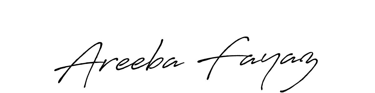 You should practise on your own different ways (Antro_Vectra_Bolder) to write your name (Areeba Fayaz) in signature. don't let someone else do it for you. Areeba Fayaz signature style 7 images and pictures png