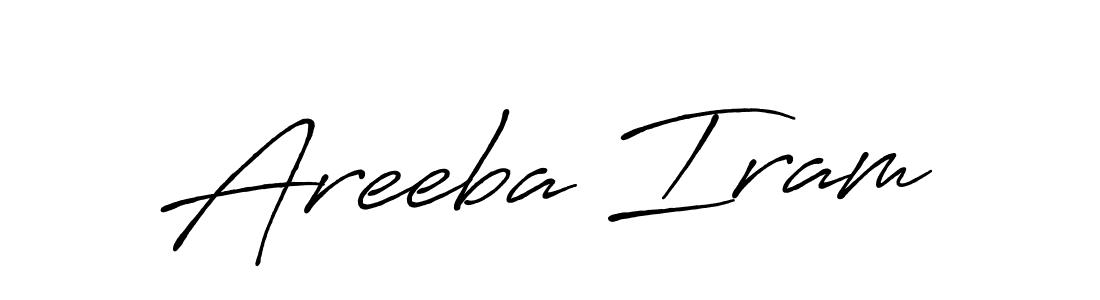 Also we have Areeba Iram name is the best signature style. Create professional handwritten signature collection using Antro_Vectra_Bolder autograph style. Areeba Iram signature style 7 images and pictures png