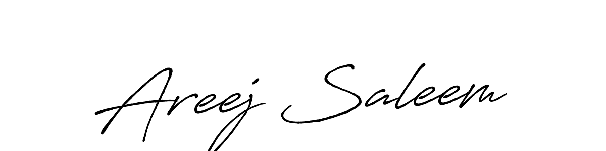 Areej Saleem stylish signature style. Best Handwritten Sign (Antro_Vectra_Bolder) for my name. Handwritten Signature Collection Ideas for my name Areej Saleem. Areej Saleem signature style 7 images and pictures png