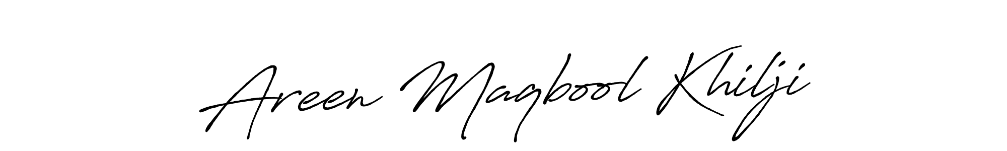 Make a beautiful signature design for name Areen Maqbool Khilji. Use this online signature maker to create a handwritten signature for free. Areen Maqbool Khilji signature style 7 images and pictures png