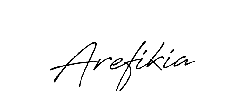 Arefikia stylish signature style. Best Handwritten Sign (Antro_Vectra_Bolder) for my name. Handwritten Signature Collection Ideas for my name Arefikia. Arefikia signature style 7 images and pictures png