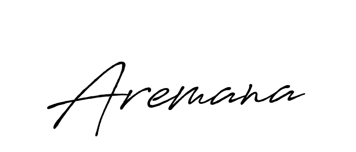 Create a beautiful signature design for name Aremana. With this signature (Antro_Vectra_Bolder) fonts, you can make a handwritten signature for free. Aremana signature style 7 images and pictures png