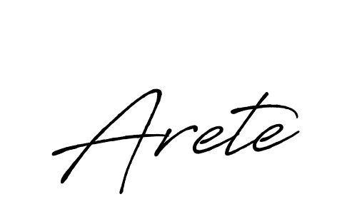 You should practise on your own different ways (Antro_Vectra_Bolder) to write your name (Arete) in signature. don't let someone else do it for you. Arete signature style 7 images and pictures png