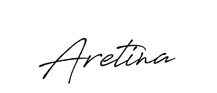 How to make Aretina signature? Antro_Vectra_Bolder is a professional autograph style. Create handwritten signature for Aretina name. Aretina signature style 7 images and pictures png