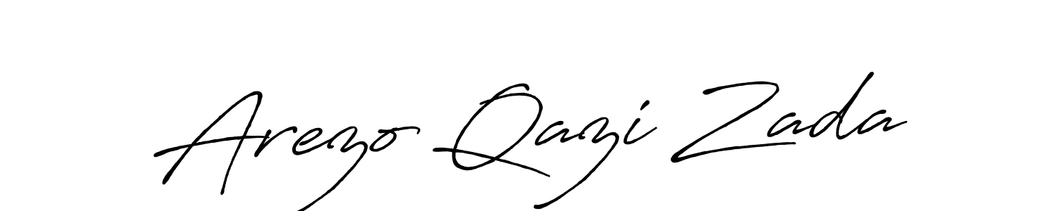 You should practise on your own different ways (Antro_Vectra_Bolder) to write your name (Arezo Qazi Zada) in signature. don't let someone else do it for you. Arezo Qazi Zada signature style 7 images and pictures png