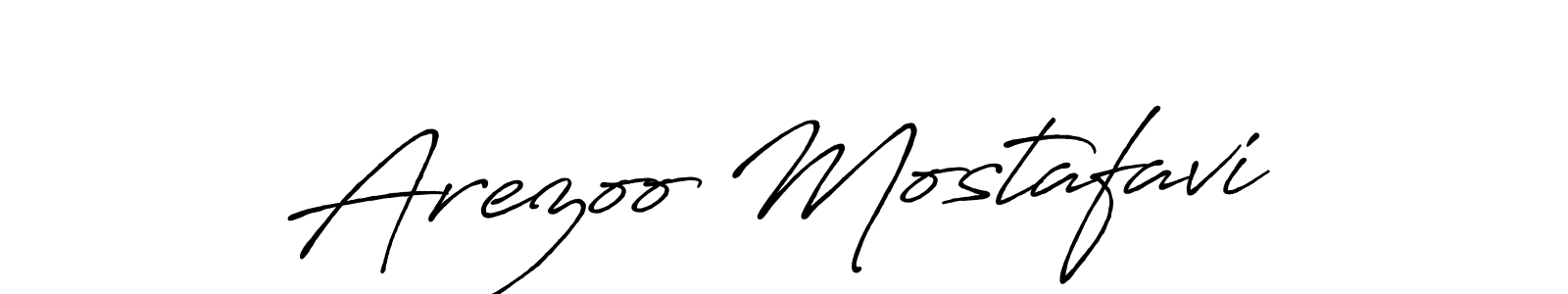 Arezoo Mostafavi stylish signature style. Best Handwritten Sign (Antro_Vectra_Bolder) for my name. Handwritten Signature Collection Ideas for my name Arezoo Mostafavi. Arezoo Mostafavi signature style 7 images and pictures png