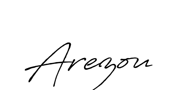 Design your own signature with our free online signature maker. With this signature software, you can create a handwritten (Antro_Vectra_Bolder) signature for name Arezou. Arezou signature style 7 images and pictures png