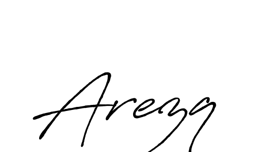 Also we have Arezq name is the best signature style. Create professional handwritten signature collection using Antro_Vectra_Bolder autograph style. Arezq signature style 7 images and pictures png