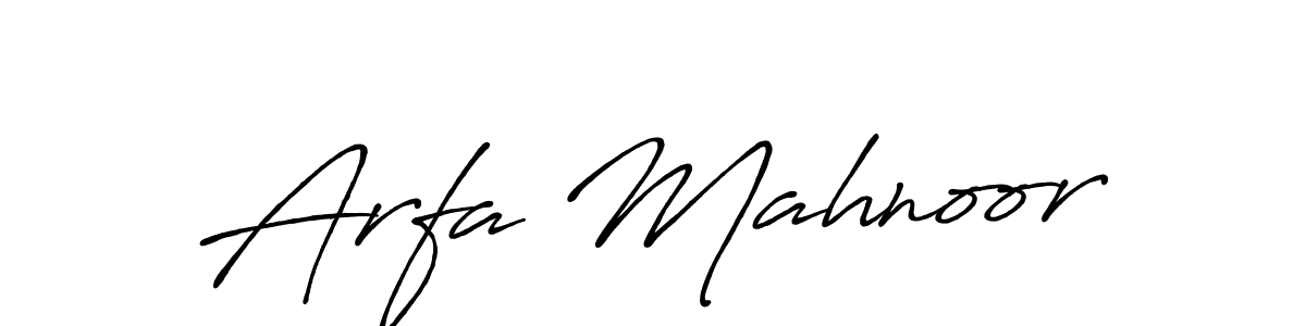 Similarly Antro_Vectra_Bolder is the best handwritten signature design. Signature creator online .You can use it as an online autograph creator for name Arfa Mahnoor. Arfa Mahnoor signature style 7 images and pictures png