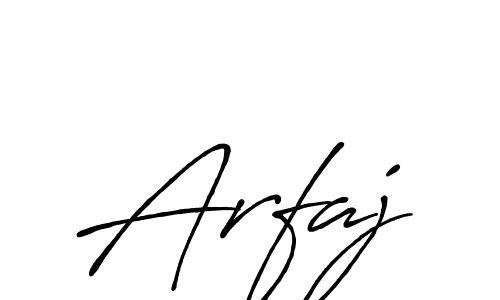 Create a beautiful signature design for name Arfaj. With this signature (Antro_Vectra_Bolder) fonts, you can make a handwritten signature for free. Arfaj signature style 7 images and pictures png