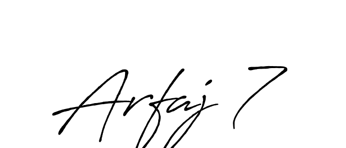 How to make Arfaj 7 signature? Antro_Vectra_Bolder is a professional autograph style. Create handwritten signature for Arfaj 7 name. Arfaj 7 signature style 7 images and pictures png