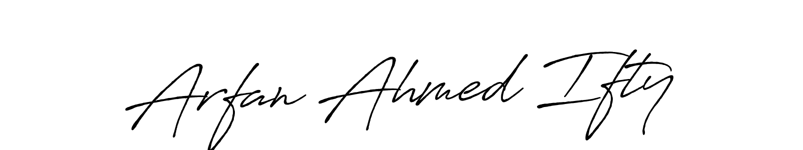 Similarly Antro_Vectra_Bolder is the best handwritten signature design. Signature creator online .You can use it as an online autograph creator for name Arfan Ahmed Ifty. Arfan Ahmed Ifty signature style 7 images and pictures png