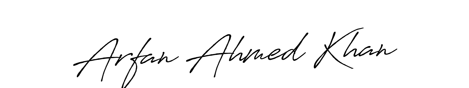 Antro_Vectra_Bolder is a professional signature style that is perfect for those who want to add a touch of class to their signature. It is also a great choice for those who want to make their signature more unique. Get Arfan Ahmed Khan name to fancy signature for free. Arfan Ahmed Khan signature style 7 images and pictures png