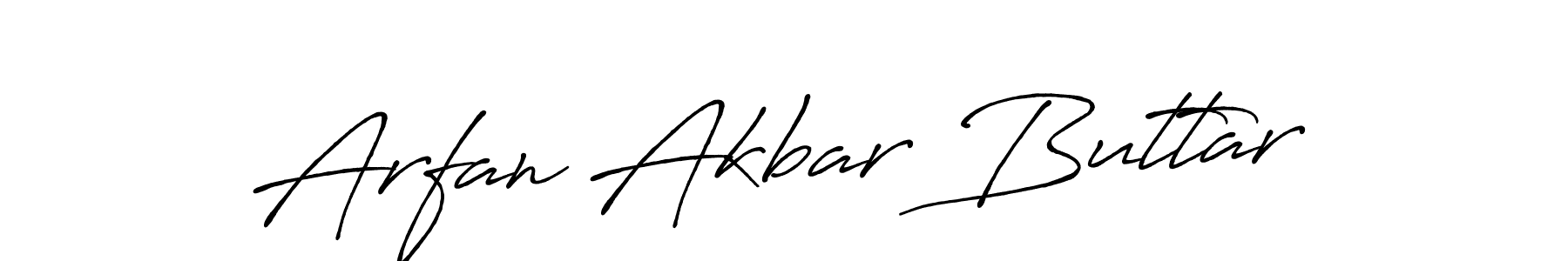 Antro_Vectra_Bolder is a professional signature style that is perfect for those who want to add a touch of class to their signature. It is also a great choice for those who want to make their signature more unique. Get Arfan Akbar Buttar name to fancy signature for free. Arfan Akbar Buttar signature style 7 images and pictures png