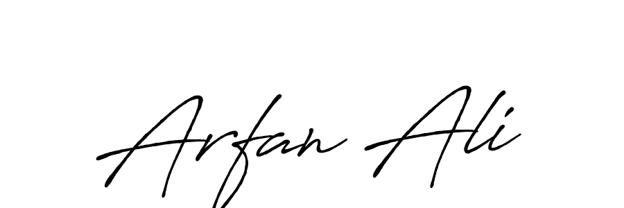 Design your own signature with our free online signature maker. With this signature software, you can create a handwritten (Antro_Vectra_Bolder) signature for name Arfan Ali. Arfan Ali signature style 7 images and pictures png