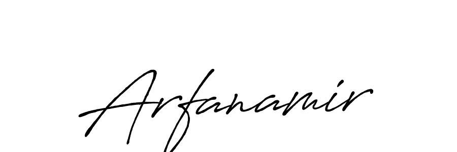 Arfanamir stylish signature style. Best Handwritten Sign (Antro_Vectra_Bolder) for my name. Handwritten Signature Collection Ideas for my name Arfanamir. Arfanamir signature style 7 images and pictures png