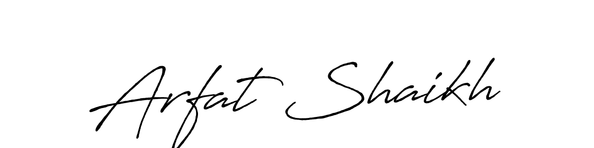 Antro_Vectra_Bolder is a professional signature style that is perfect for those who want to add a touch of class to their signature. It is also a great choice for those who want to make their signature more unique. Get Arfat Shaikh name to fancy signature for free. Arfat Shaikh signature style 7 images and pictures png