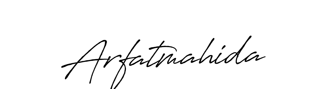 Arfatmahida stylish signature style. Best Handwritten Sign (Antro_Vectra_Bolder) for my name. Handwritten Signature Collection Ideas for my name Arfatmahida. Arfatmahida signature style 7 images and pictures png