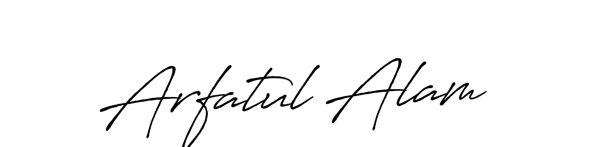 Arfatul Alam stylish signature style. Best Handwritten Sign (Antro_Vectra_Bolder) for my name. Handwritten Signature Collection Ideas for my name Arfatul Alam. Arfatul Alam signature style 7 images and pictures png