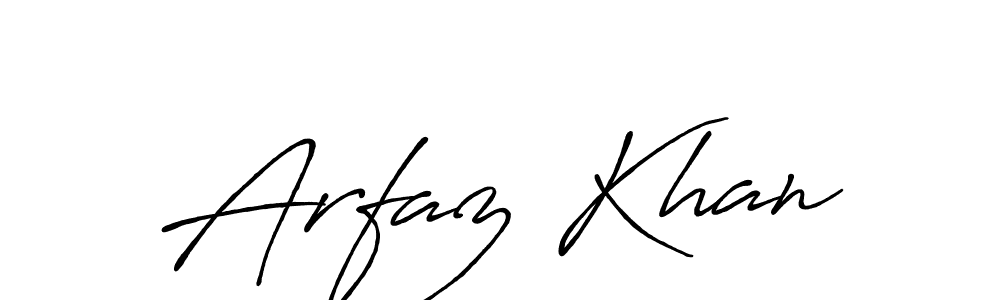 Use a signature maker to create a handwritten signature online. With this signature software, you can design (Antro_Vectra_Bolder) your own signature for name Arfaz Khan. Arfaz Khan signature style 7 images and pictures png